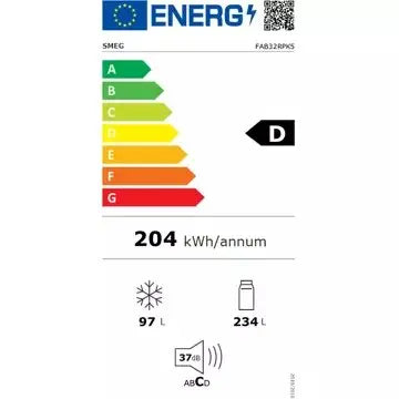 Réfrigérateur combiné SMEG FAB32RPK5