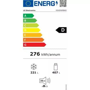 Réfrigérateur Américain	LG	GSXE90MBAD
