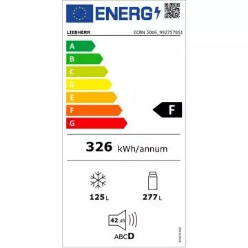 Réfrigérateur combiné encastrable 							LIEBHERR				ECBN5066-23 BioFresh