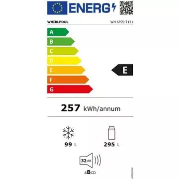 Réfrigérateur combiné encastrable WHIRLPOOL	WHSP70T121 Supreme Silence 70cm